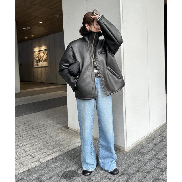 ジャーナルスタンダード（JOURNAL STANDARD）/《WEB限定追加》フェイクレザーボアブルゾン