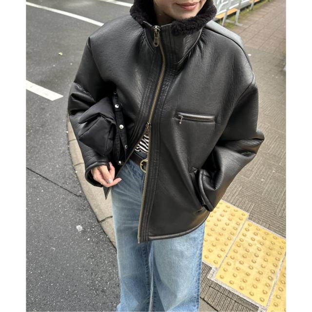 ジャーナルスタンダード（JOURNAL STANDARD）/《WEB限定追加》フェイクレザーボアブルゾン