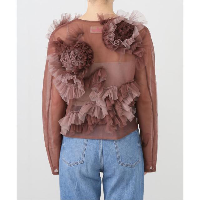 ジャーナルスタンダード（JOURNAL STANDARD）/【VIVIANO / ヴィヴィアーノ】Flower Tulle Cardigan ジャーナルスタンダード（JOURNAL STANDARD）/【VIVIANO / ヴィヴィ