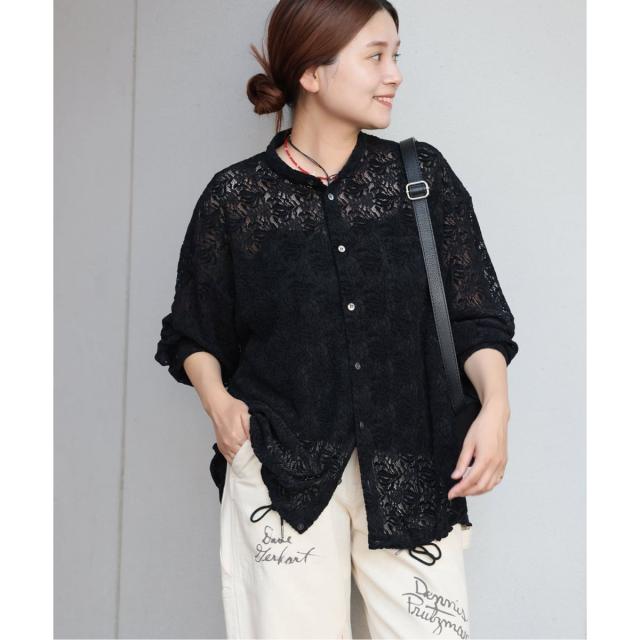 ジャーナルスタンダード（JOURNAL STANDARD）/《追加2》スタンドカラーレースブラウス