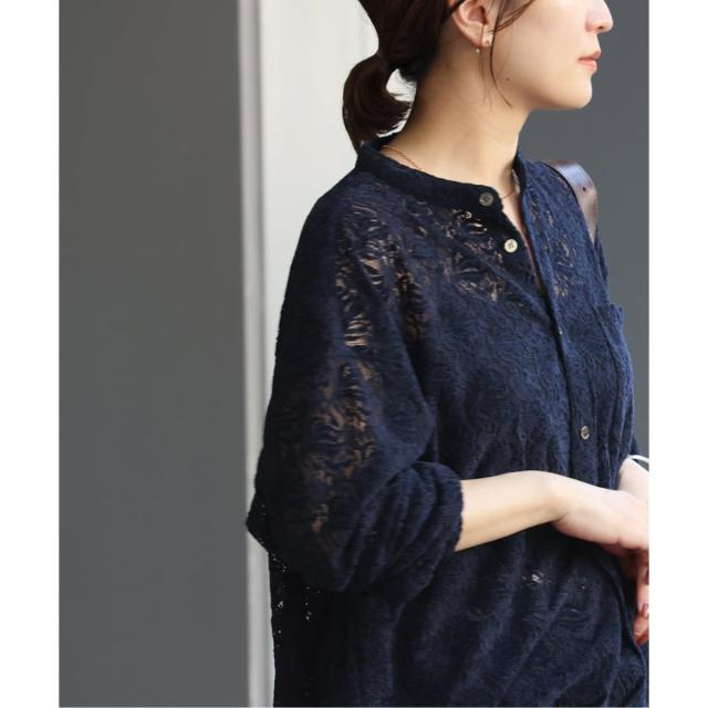 ジャーナルスタンダード（JOURNAL STANDARD）/《追加2》スタンドカラーレースブラウス