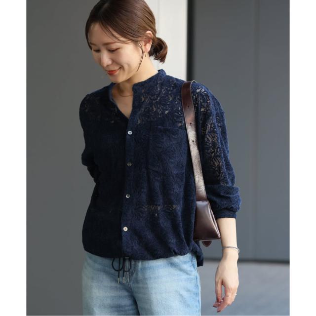 ジャーナルスタンダード（JOURNAL STANDARD）/《追加2》スタンドカラーレースブラウス