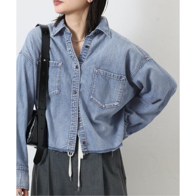 ジャーナルスタンダード（JOURNAL STANDARD）/《追加2》ライトオンスデニムクロップドシャツ