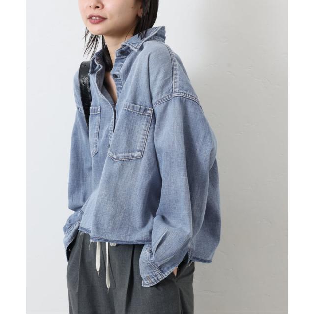 ジャーナルスタンダード（JOURNAL STANDARD）/《追加2》ライトオンスデニムクロップドシャツ
