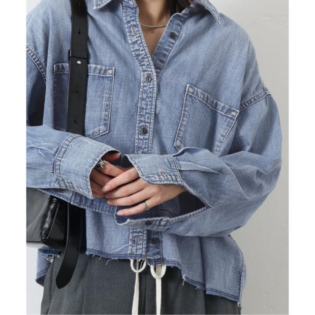 ジャーナルスタンダード（JOURNAL STANDARD）/《追加2》ライトオンスデニムクロップドシャツ