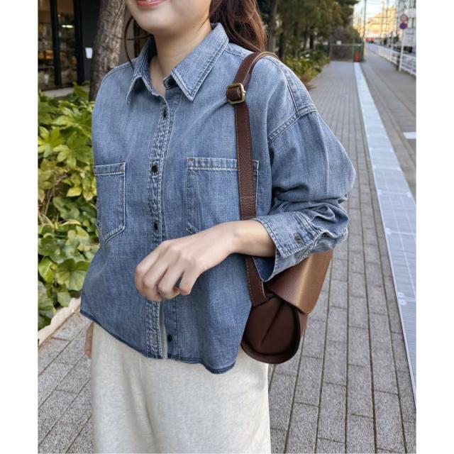 ジャーナルスタンダード（JOURNAL STANDARD）/《追加2》ライトオンスデニムクロップドシャツ