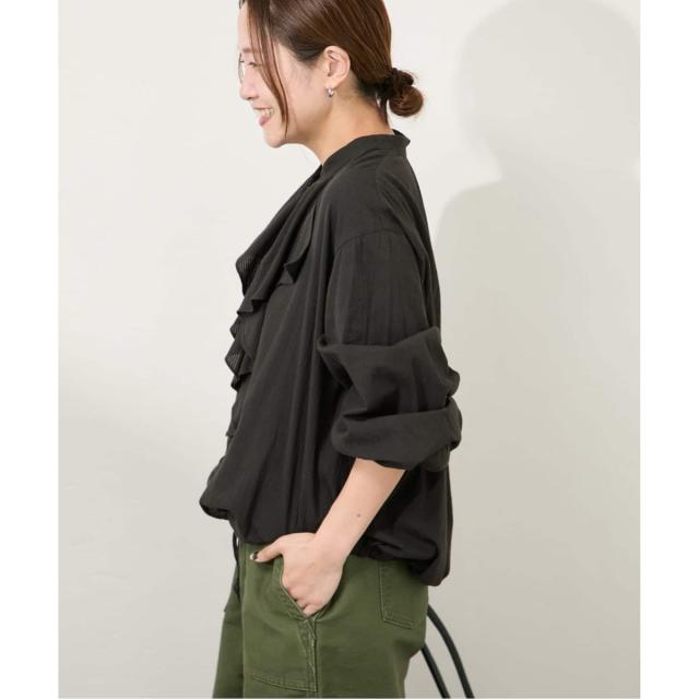 ジャーナルスタンダード（JOURNAL STANDARD）/《WEB限定追加2》ボイルストライプフリルブラウス