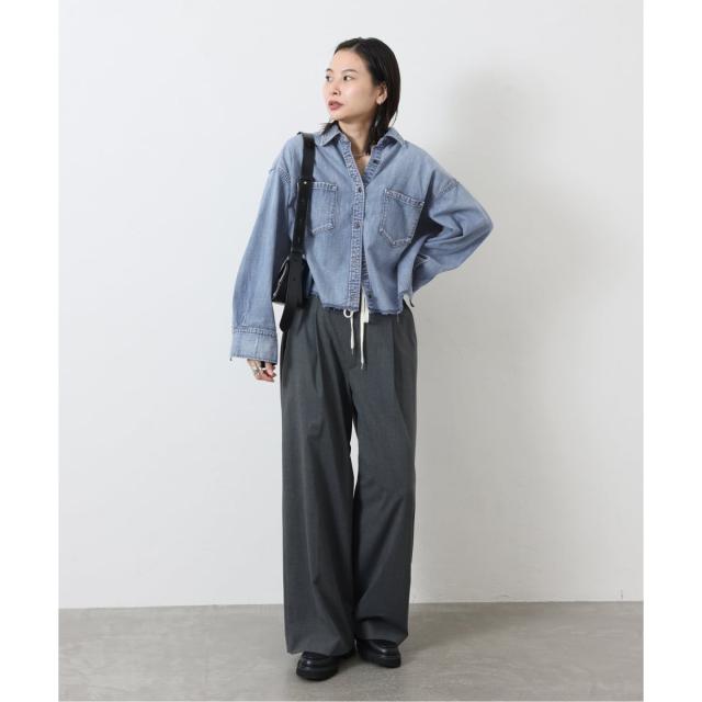 ジャーナルスタンダード（JOURNAL STANDARD）/《追加3》ライトオンスデニムクロップドシャツ