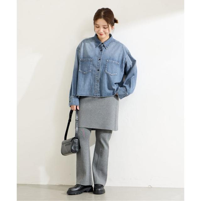 ジャーナルスタンダード（JOURNAL STANDARD）/《追加3》ライトオンスデニムクロップドシャツ
