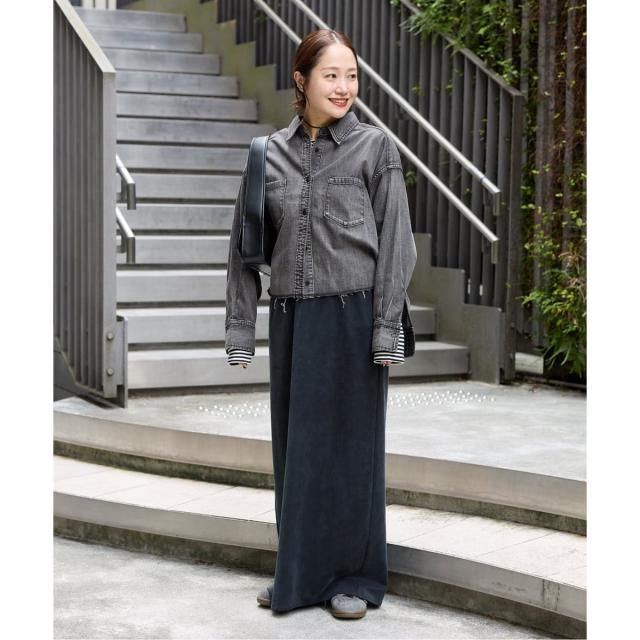 ジャーナルスタンダード（JOURNAL STANDARD）/《追加3》ライトオンスデニムクロップドシャツ
