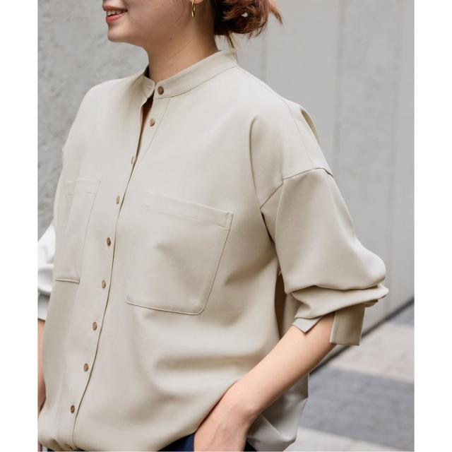 ジャーナルスタンダード（JOURNAL STANDARD）/《追加3》ウーリッシュツイルタックボリュームシャツ