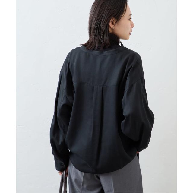 ジャーナルスタンダード（JOURNAL STANDARD）/クルーネックツイルブラウス NEW】ジャーナルスタンダード（JOURNAL STANDARD）/クルーネックツイル