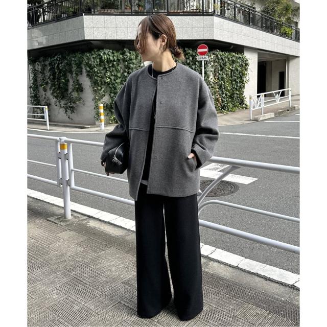 ジャーナルスタンダード（JOURNAL STANDARD）/《追加3》スーパー140ビーバーノーカラーショートコート