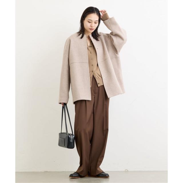 ジャーナルスタンダード（JOURNAL STANDARD）/《追加3》スーパー140ビーバーノーカラーショートコート