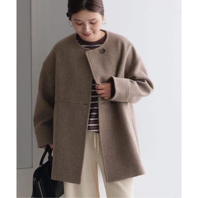 ジャーナルスタンダード（JOURNAL STANDARD）/《追加2》スーパー140ビーバーノーカラーミドルコート