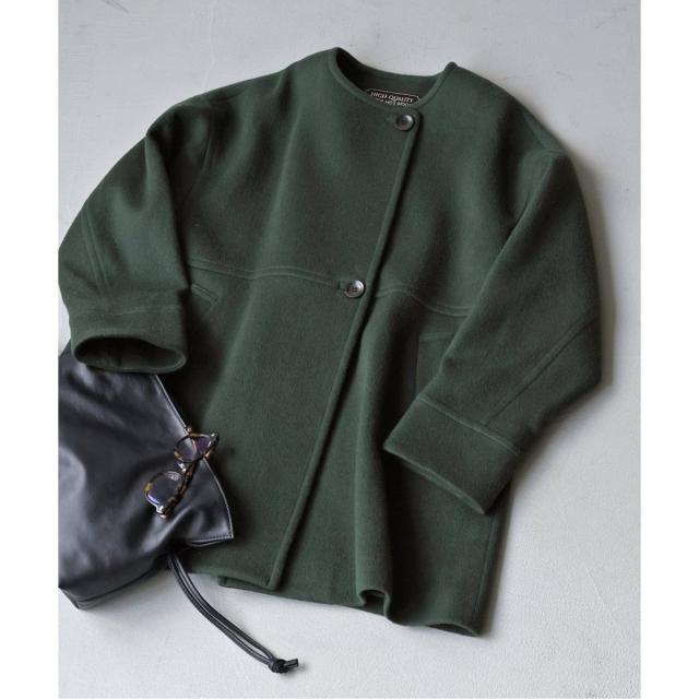 ジャーナルスタンダード（JOURNAL STANDARD）/《追加2》スーパー140ビーバーノーカラーミドルコート