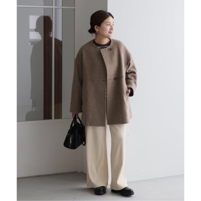 ジャーナルスタンダード（JOURNAL STANDARD）/《追加2》スーパー140ビーバーノーカラーミドルコート