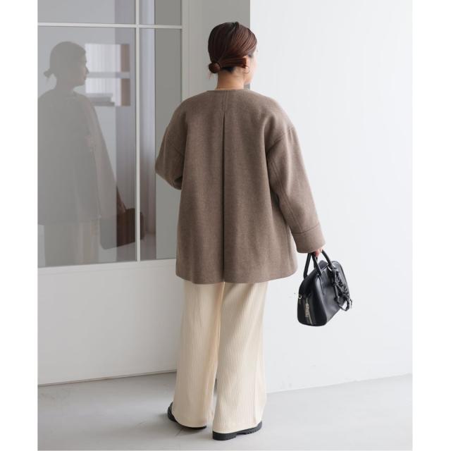 ジャーナルスタンダード（JOURNAL STANDARD）/《追加2》スーパー140ビーバーノーカラーミドルコート