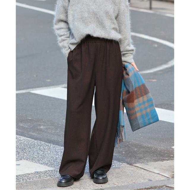ジャーナルスタンダード（JOURNAL STANDARD）/《追加4》ウールライクストレッチワイドパンツ