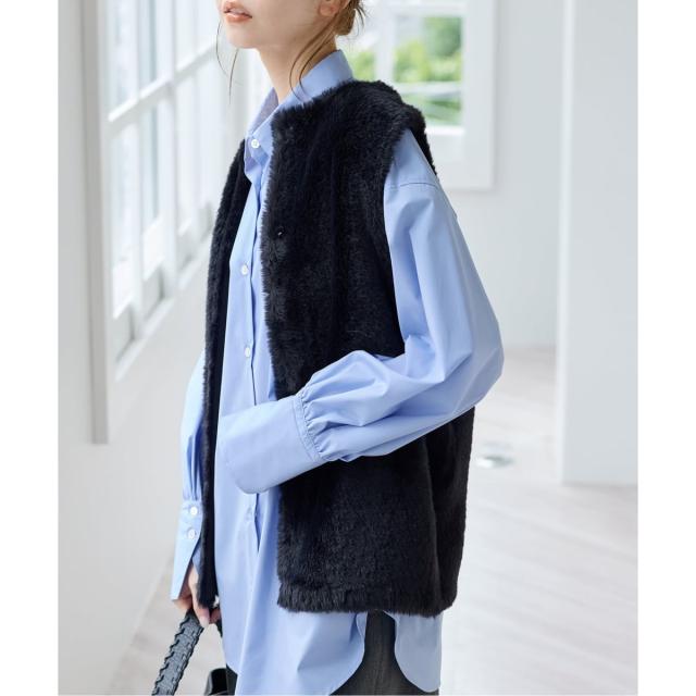 ジャーナルスタンダード（JOURNAL STANDARD）/《WEB限定追加3》ダブルフェイスフェザークルーネックベスト