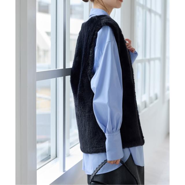 ジャーナルスタンダード（JOURNAL STANDARD）/《WEB限定追加3》ダブルフェイスフェザークルーネックベスト