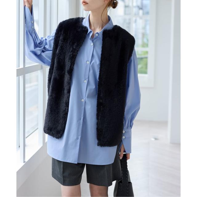 ジャーナルスタンダード（JOURNAL STANDARD）/《WEB限定追加3》ダブルフェイスフェザークルーネックベスト