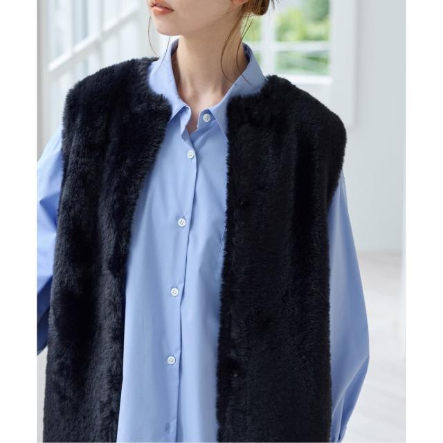 ジャーナルスタンダード（JOURNAL STANDARD）/《WEB限定追加3》ダブルフェイスフェザークルーネックベスト