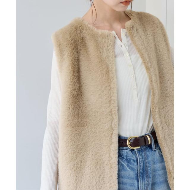 ジャーナルスタンダード（JOURNAL STANDARD）/《WEB限定追加3》ダブルフェイスフェザークルーネックベスト