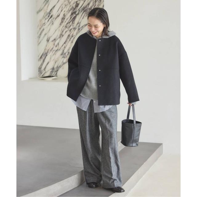 ジャーナルスタンダード（JOURNAL STANDARD）/《追加4》スーパー140ビーバーノーカラーショートコート