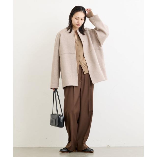 ジャーナルスタンダード（JOURNAL STANDARD）/《追加4》スーパー140ビーバーノーカラーショートコート