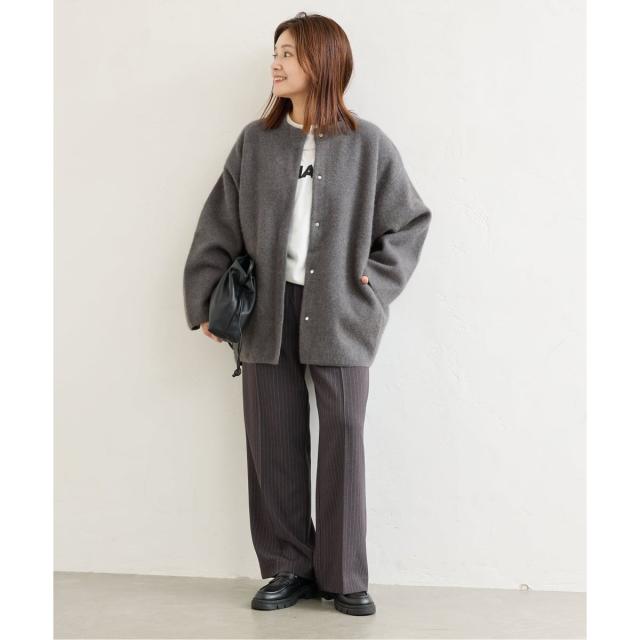 ジャーナルスタンダード（JOURNAL STANDARD）/《追加2》ダブルフェイスコクーンニットジャケット