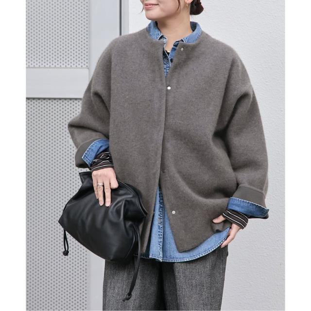 ジャーナルスタンダード（JOURNAL STANDARD）/《追加2》ダブルフェイスコクーンニットジャケット