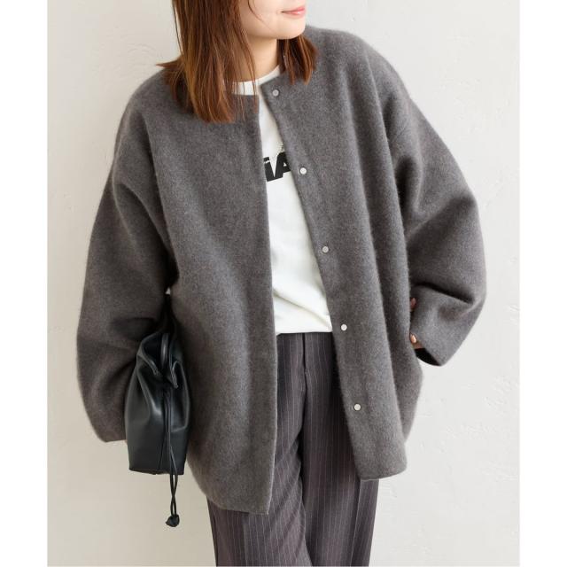 ジャーナルスタンダード（JOURNAL STANDARD）/《追加2》ダブルフェイスコクーンニットジャケット