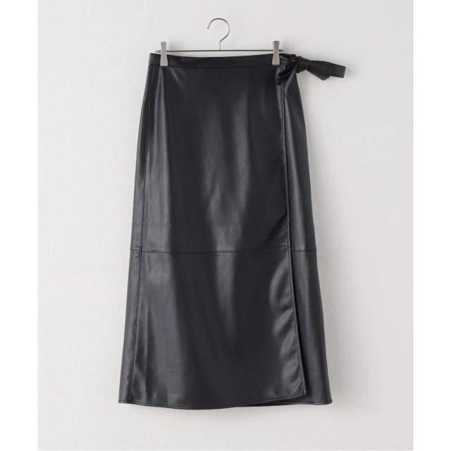 ジャーナルスタンダード（JOURNAL STANDARD）/フェイクレザーラップスカート