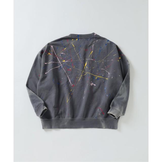 ジャーナルスタンダード（JOURNAL STANDARD）/《予約》ドロッピング ペイント クルーネック スウェット