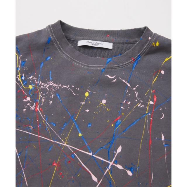 ジャーナルスタンダード（JOURNAL STANDARD）/《予約》ドロッピング ペイント クルーネック スウェット