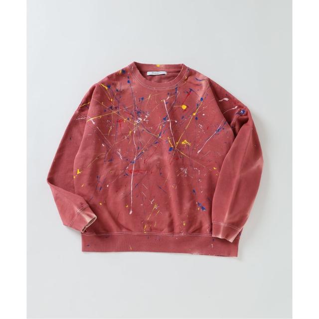 ジャーナルスタンダード（JOURNAL STANDARD）/《予約》ドロッピング ペイント クルーネック スウェット