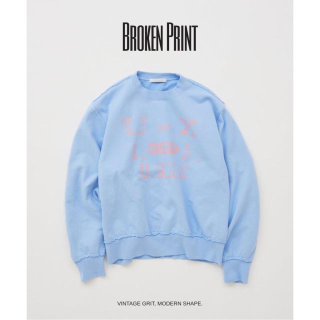 ジャーナルスタンダード（JOURNAL STANDARD）/ブロークン プリント クルーネック スウェット