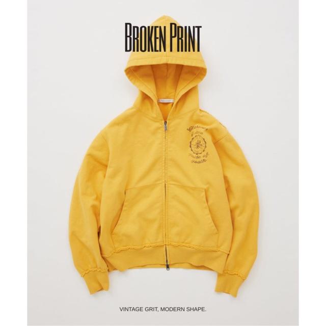 ジャーナルスタンダード（JOURNAL STANDARD）/ブロークン プリント ジップ フーディ