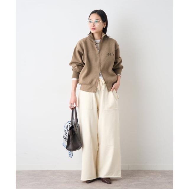 ジャーナルスタンダード（JOURNAL STANDARD）/《予約》バックロゴダブルジップカーディガン