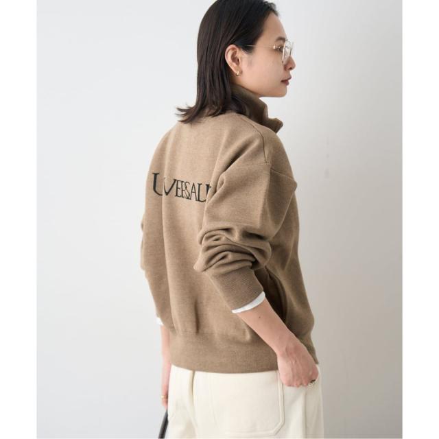 ジャーナルスタンダード（JOURNAL STANDARD）/《予約》バックロゴダブルジップカーディガン