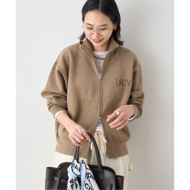 ジャーナルスタンダード（JOURNAL STANDARD）/《予約》バックロゴダブルジップカーディガン