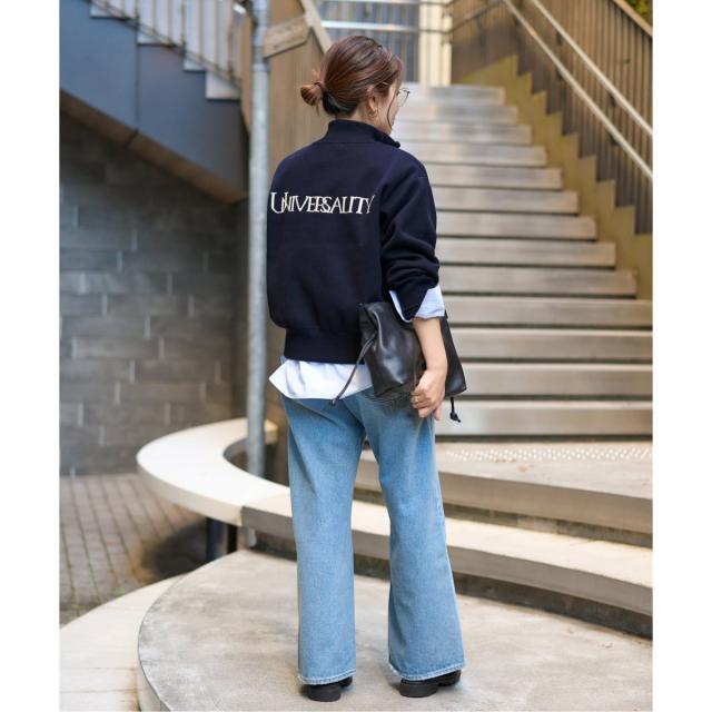 ジャーナルスタンダード（JOURNAL STANDARD）/《予約》バックロゴダブルジップカーディガン