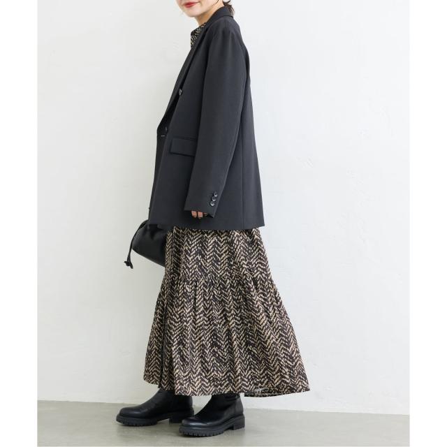 ジャーナルスタンダード（JOURNAL STANDARD）/《WEB限定追加予約》ランダムヘリンボーンプリントワンピース