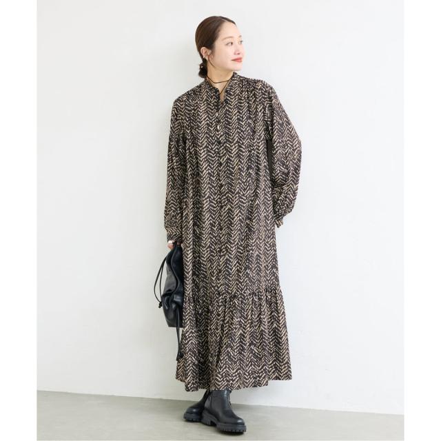 ジャーナルスタンダード（JOURNAL STANDARD）/《WEB限定追加予約》ランダムヘリンボーンプリントワンピース