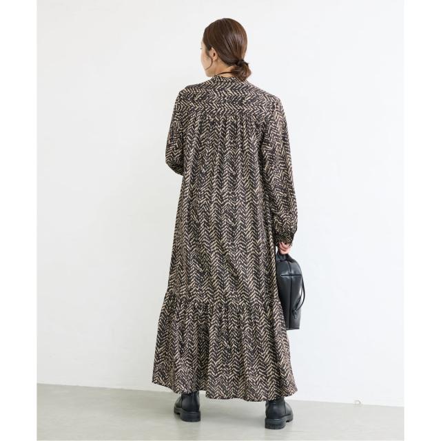 ジャーナルスタンダード（JOURNAL STANDARD）/《WEB限定追加予約》ランダムヘリンボーンプリントワンピース