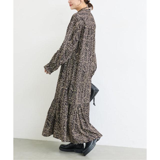 ジャーナルスタンダード（JOURNAL STANDARD）/《WEB限定追加予約》ランダムヘリンボーンプリントワンピース