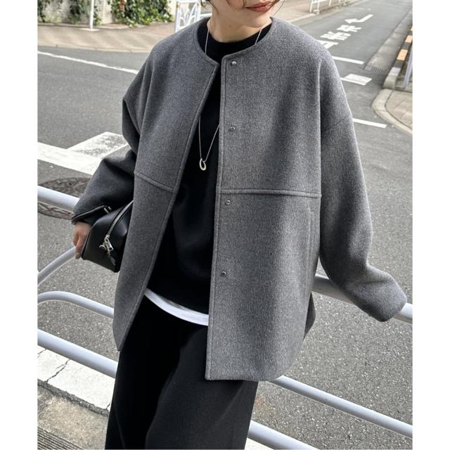 ジャーナルスタンダード（JOURNAL STANDARD）/《追加予約5》スーパー140ビーバーノーカラーショートコート