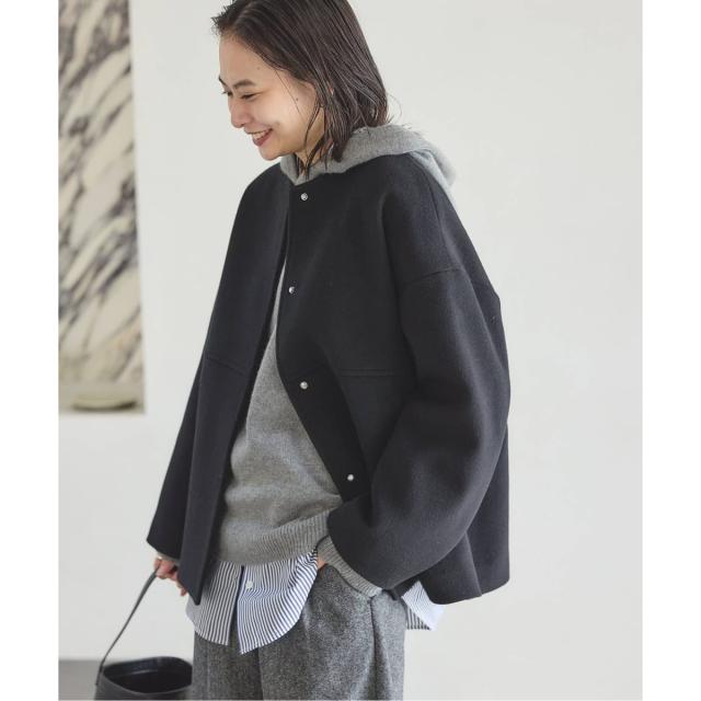 ジャーナルスタンダード（JOURNAL STANDARD）/《追加予約5》スーパー140ビーバーノーカラーショートコート