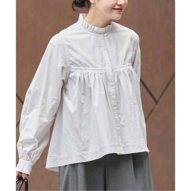 ジャーナルスタンダード（JOURNAL STANDARD）/《予約》コードストライプ Aライン ブラウス